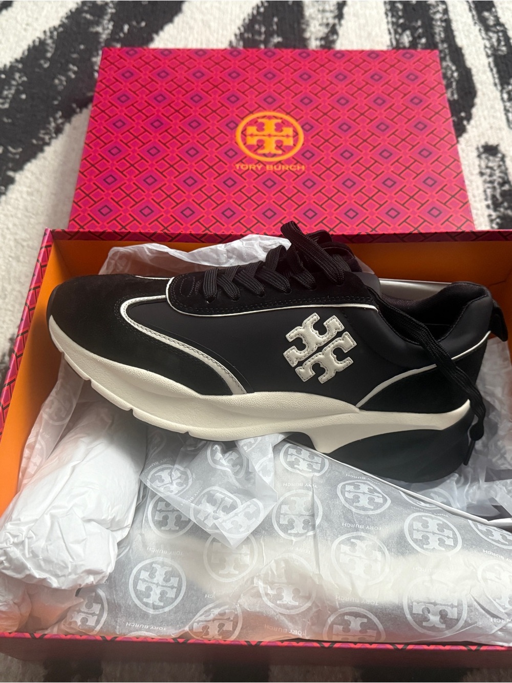 Tory Burch Woman’s Black Athletic Sneaker